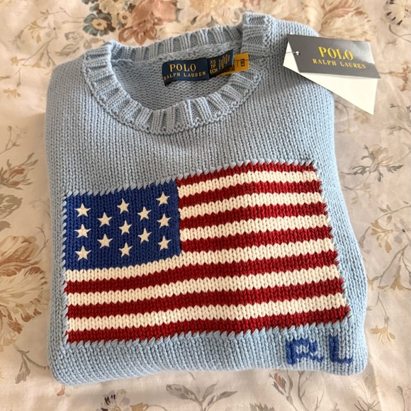 NWT Ralph Lauren Women's American Flag
Sweater Size XS - Picture 3 of 11